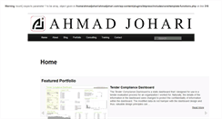 Desktop Screenshot of ahmadjohari.com