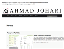 Tablet Screenshot of ahmadjohari.com